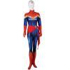 Superhero Captain Marvel costume Carol Danvers cosplay clothes with belt and badge