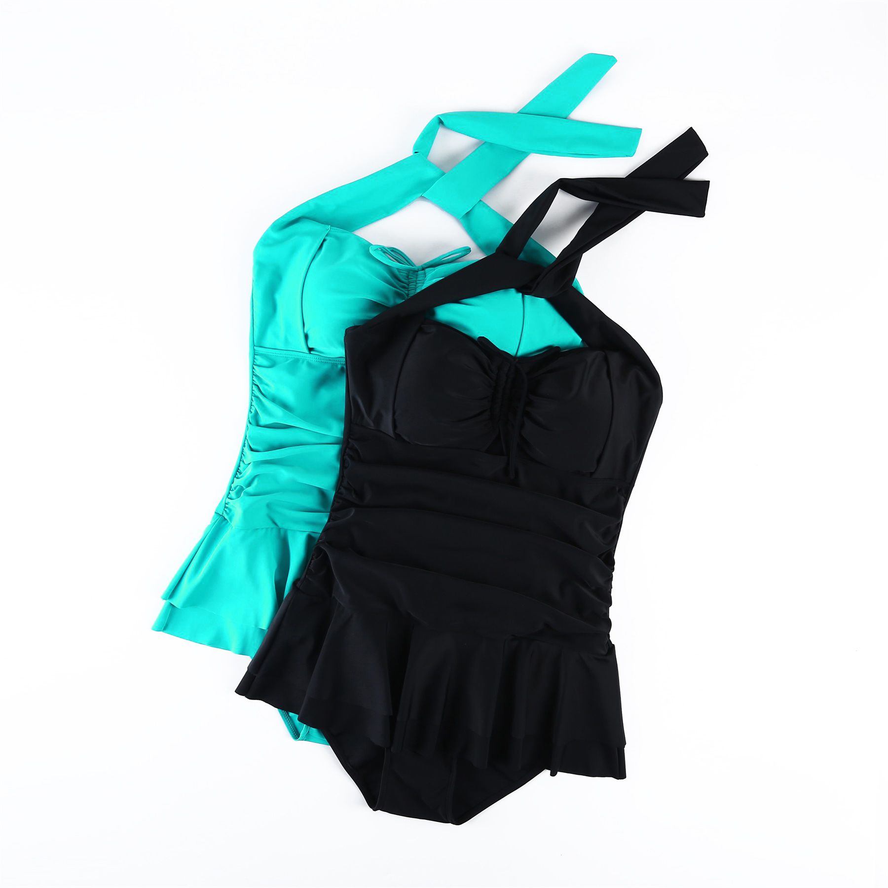 Europe and the United States was thin and increased belly cover one-piece skirt swimsuit