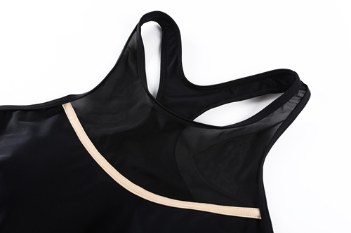 European and American ladies plus size split tulle sexy swimsuit three-piece suit