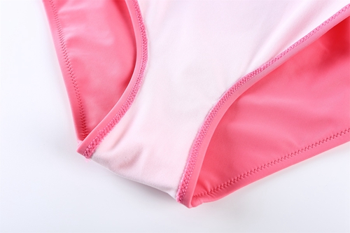 Fashion large size high waist tight bikini Steel ring with chest pad