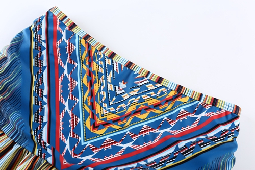 New large size striped slim sexy short skirt bikini swimsuit