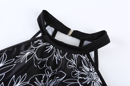 New cover belly slimming plus size one-piece swimsuit