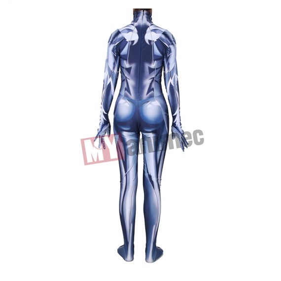 The Flash Superheroes costume blue Female Flash cosplay Bodysuit