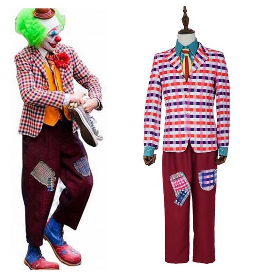 Joker Costume Joaquin Phoenix cosplay suit Halloween Clown Costumes