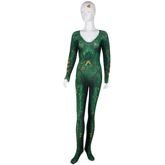 Halloween 3D printed Aquaman the Queen of Atlantis Mera Atlanna cosplay costume superhero tights