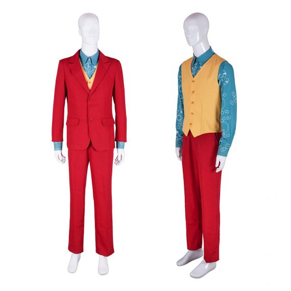 Joker Costume Joaquin Phoenix cosplay suit Halloween Clown Costumes