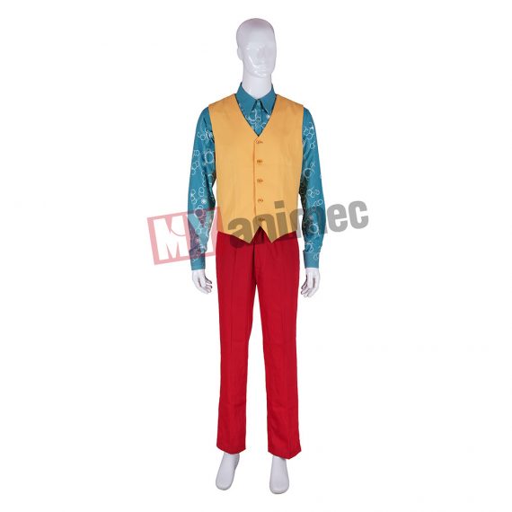 Joker Costume Joaquin Phoenix cosplay suit Halloween Clown Costumes