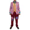Joker Costume Joaquin Phoenix cosplay suit Halloween Clown Costumes