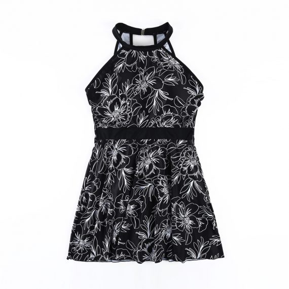 New cover belly slimming plus size one-piece swimsuit