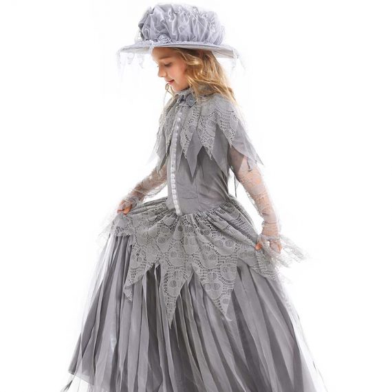 Halloween Ghost Princess Cosplay Skeleton Bridal Costume Girls Ghost Festival Party