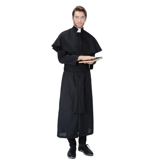 Cosplay Halloween Easter Carnival Adult Male Priest Play Costume in Europe and America