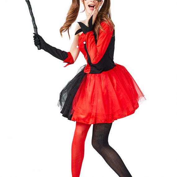 Halloween adult costume circus clown cosplay movie hero villain Harleen Quinzel costume