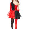Halloween adult costume circus clown cosplay movie hero villain Harleen Quinzel costume