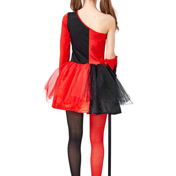 Halloween adult costume circus clown cosplay movie hero villain Harleen Quinzel costume