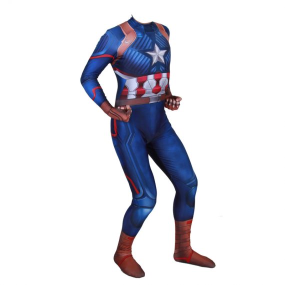 The Avengers Costumes Captain America Steve Rogers and Black Widow Couple Cosplay costume