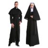 Halloween cosplay nun priest masquerade performance costume