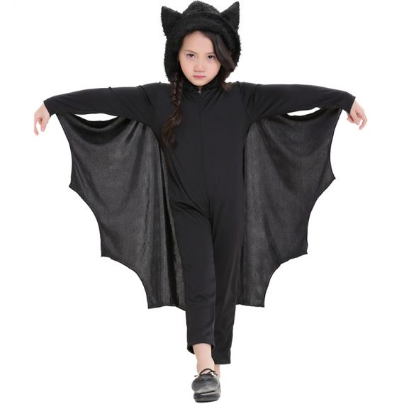 Unisex Kids Performance Colthing Jumpsuit Bat Halloween Costume