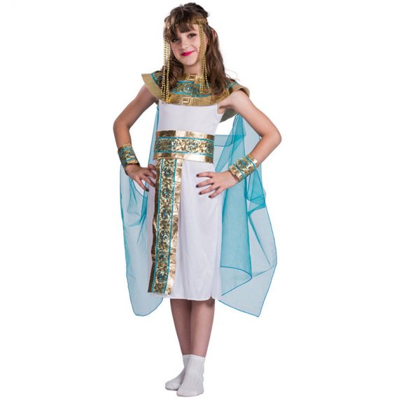 Halloween Egyptian queen cosplay costume kids set