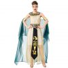Ancient Egyptian cleopatra dress halloween adult cosplay costume