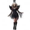 Ladies halloween costume black angel cosplay demon dark angel dress