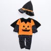 Children Halloween performance costume pumpkin suit four-piece infants and young children