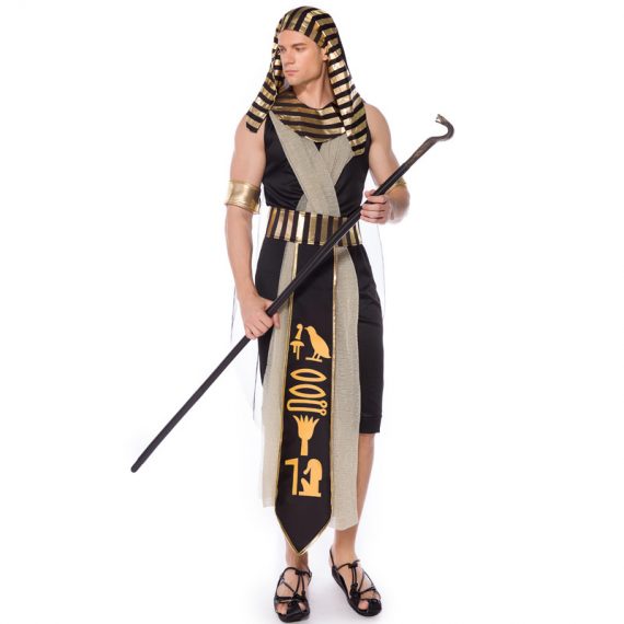 Ancient Egyptian monarch pharaoh couples halloween costume