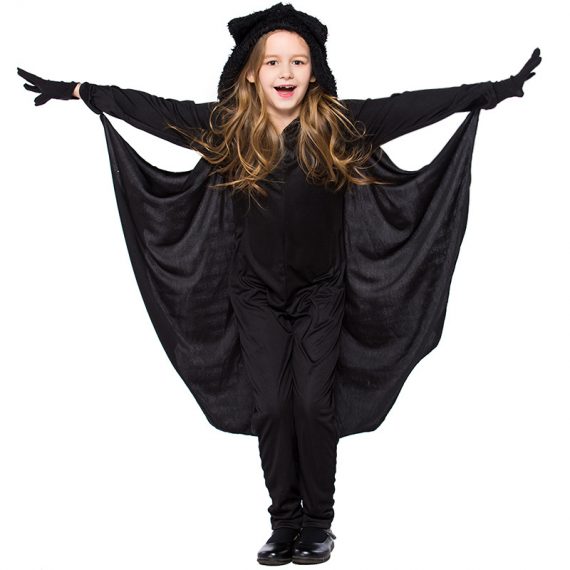 Unisex Kids Performance Colthing Jumpsuit Bat Halloween Costume