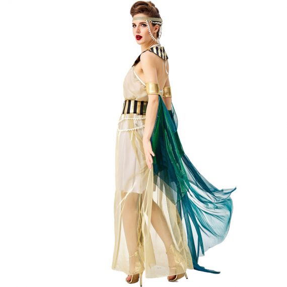 Ancient Egyptian cleopatra dress halloween adult cosplay costume