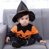 Children Halloween performance costume pumpkin suit four-piece infants and young children