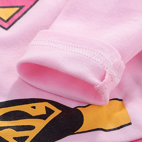 Girls superman cartoon cotton one-piece baby cosplay costume