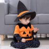 Children Halloween performance costume pumpkin suit four-piece infants and young children