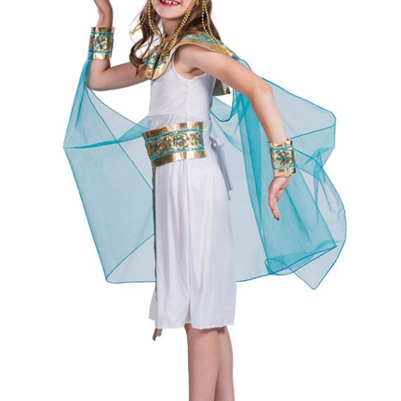 Halloween Egyptian queen cosplay costume kids set