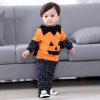 Children Halloween performance costume pumpkin suit four-piece infants and young children