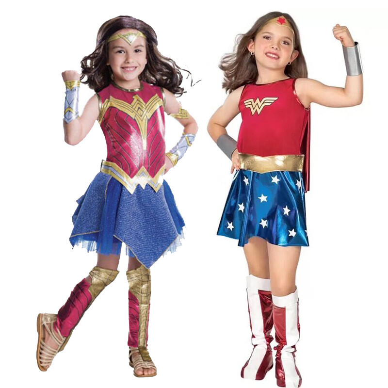 Halloween Wonder Woman cosplay kids costume stage show skirt - MYanimec