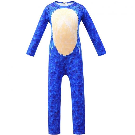 Kids cosplay Sonic the hedgehog clothes boys and girls Halloween jumpsuit