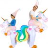 Unicorn inflatable costume Christmas cosplay little white horse parent-child performance clothes
