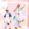 Unicorn inflatable costume Christmas cosplay little white horse parent-child performance clothes