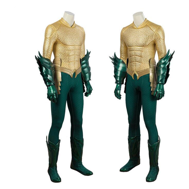 Popular movie Aquaman cosplay costume suit men superhero cos clothes ...