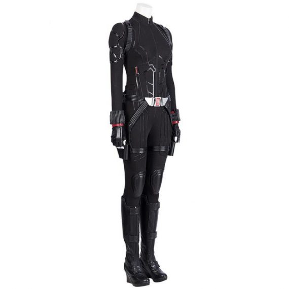 The Avengers Superhero Black Widow Jumpsuit Cosplay Black Suit Myanimec