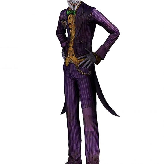Batman: Arkham City Joker cosplay costume halloween set for men