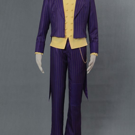 Batman: Arkham City Joker cosplay costume halloween set for men