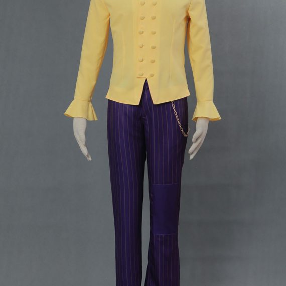 Batman: Arkham City Joker cosplay costume halloween set for men