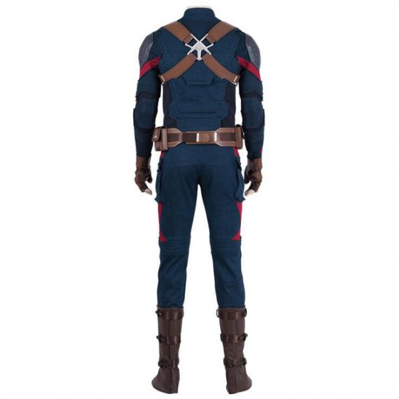 Avengers  Captain America Fish Scale Cosplay Costume male jumpsuit set
