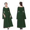 Women's Renaissance medieval new European and American long-sleeved dress