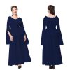 Women's Renaissance medieval new European and American long-sleeved dress