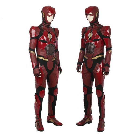 Movie Justice League The Flash tights full set of cosplay costume for men
