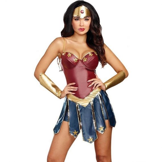 Wonder Woman Justice League cosplay superwoman costume Diana game uniform