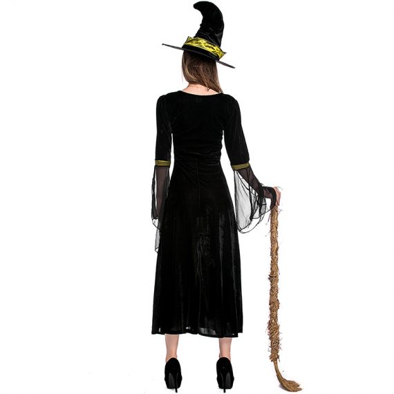 New halloween witch adult cosplay female stage show costume