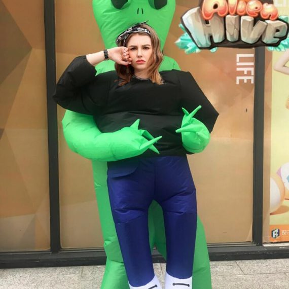Funny clothing alien adult and children inflatable clothes
