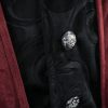 Medieval vintage clothing mid-length tuxedo punk men's coat
